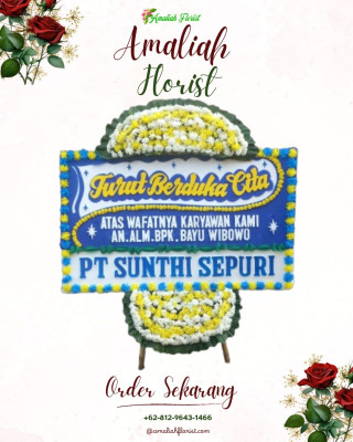 Papan Bunga Duka di Melebung